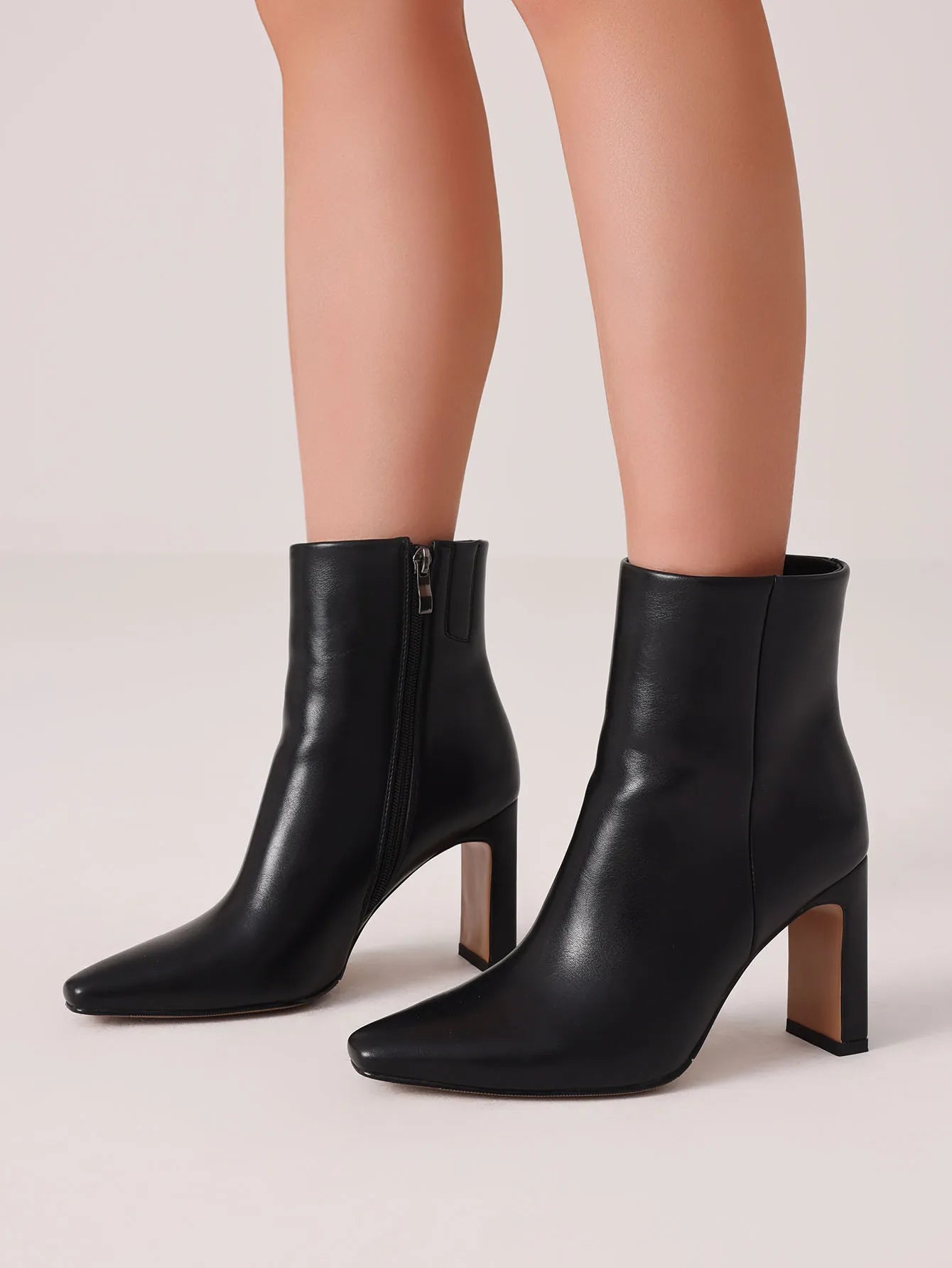 Square Toe Ankle Boots